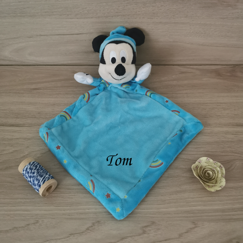  mickey souris luminescent bleu 22 cm 